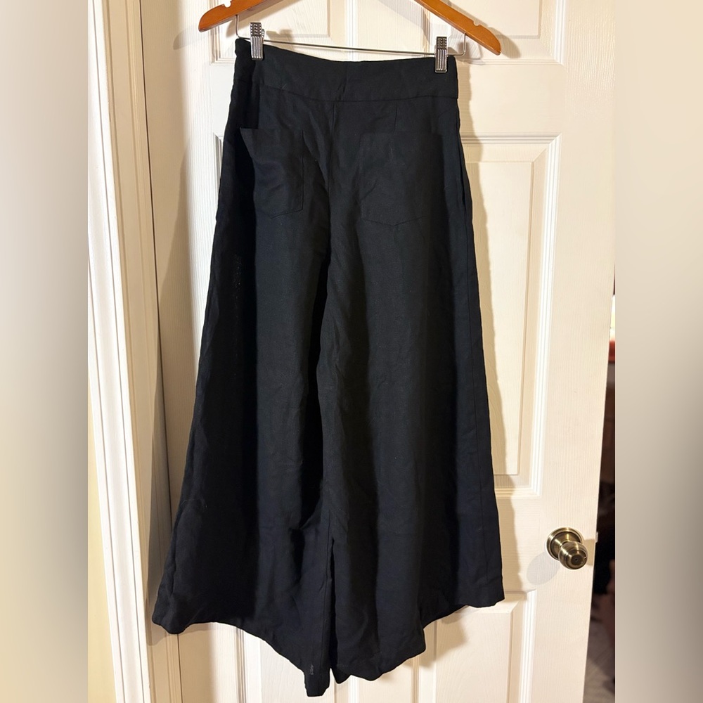 NWOT Avec Les Filles Black Palazzo Pants - Picture 7 of 7